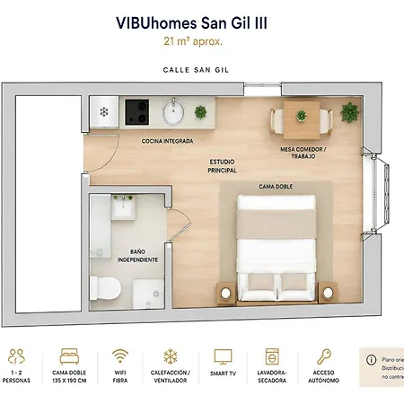 Vibuhomes Estudio I Moderno Junto A La Catedral